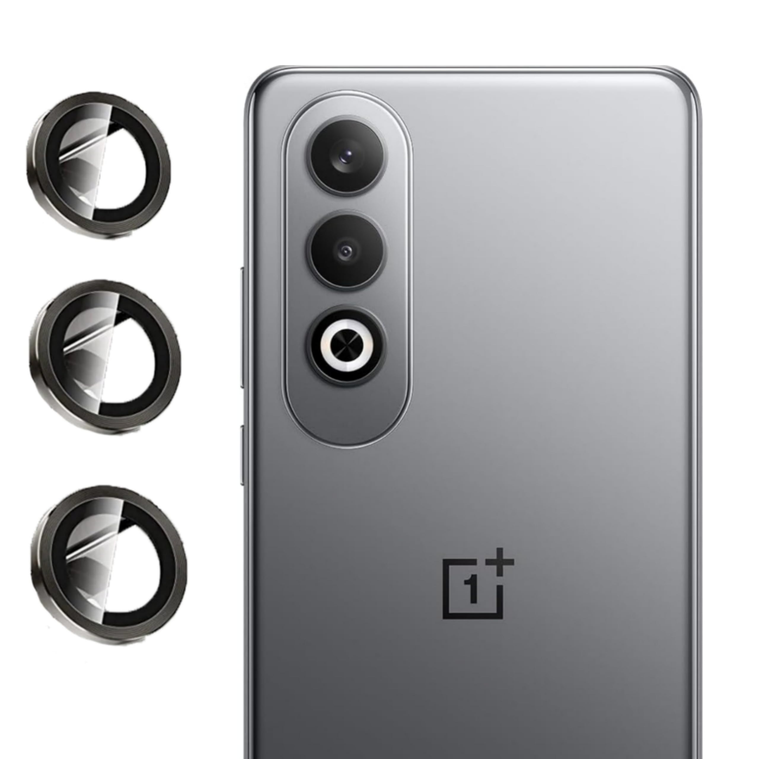 Oneplus Nord CE 4 (5g) Camera Protector Mettalic Ring Glass - Black