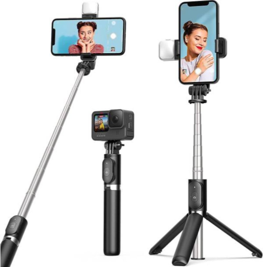 3 in1 Tripod Selfie With Stand And Remote - Black