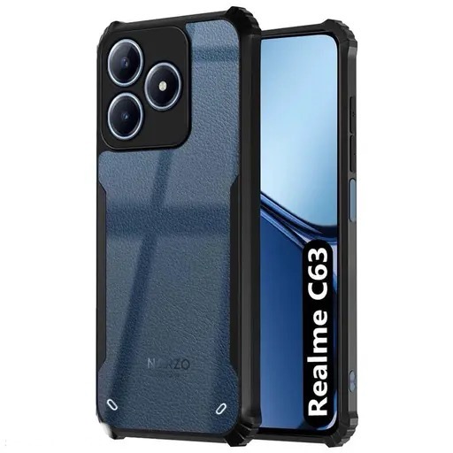 Realme C63(4G) Ipaaky Case With Back Transparent - Black (Other)