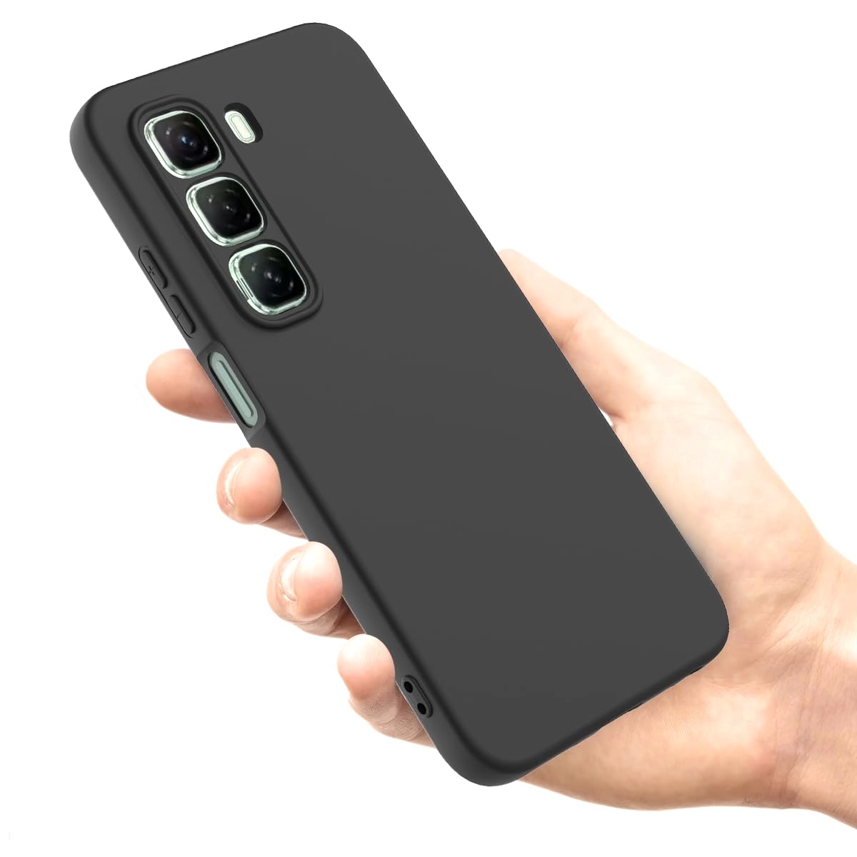 Infinix Hot 50 Pro (4g) Soft Silicon Case With Internal Fur
