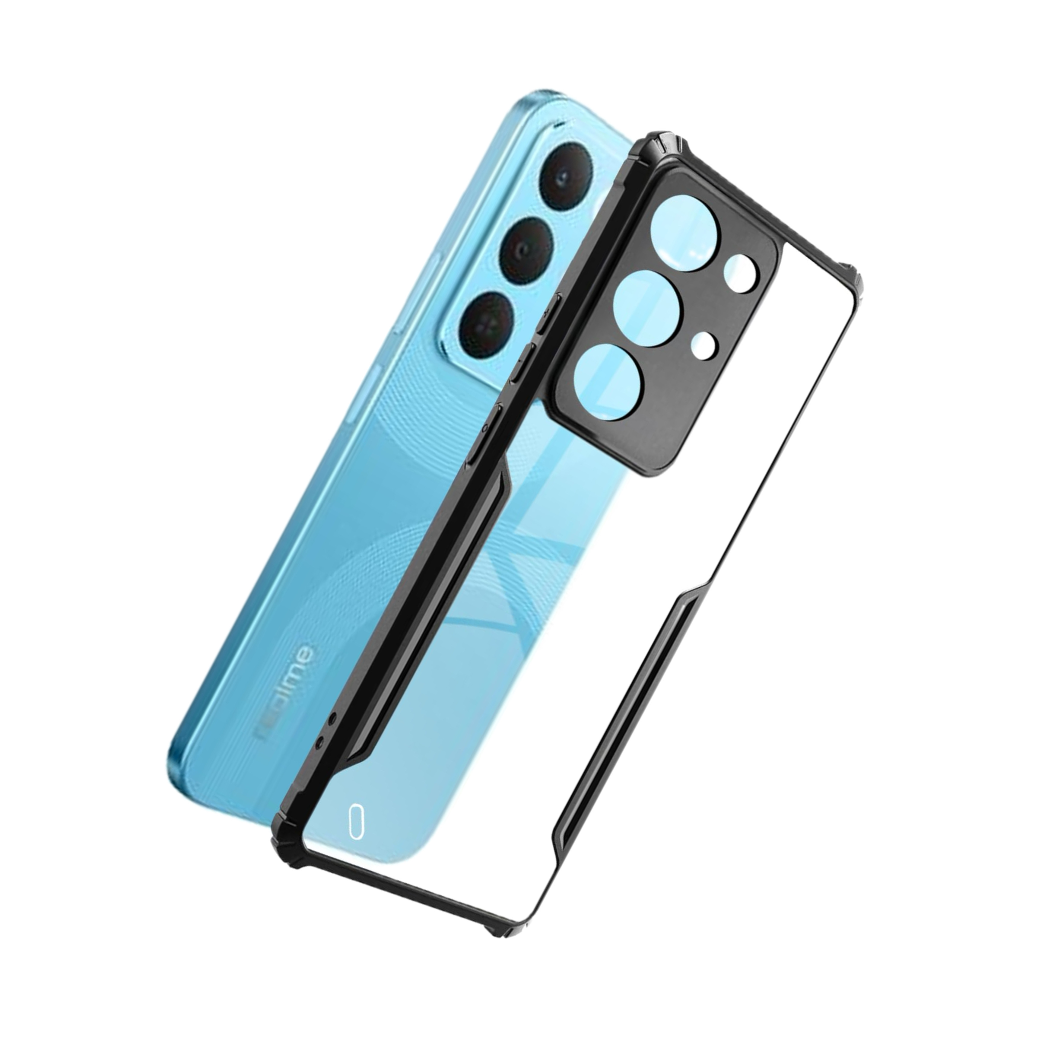 Realme C85 (5G) Ipaaky Back Transparent Case With Side Border