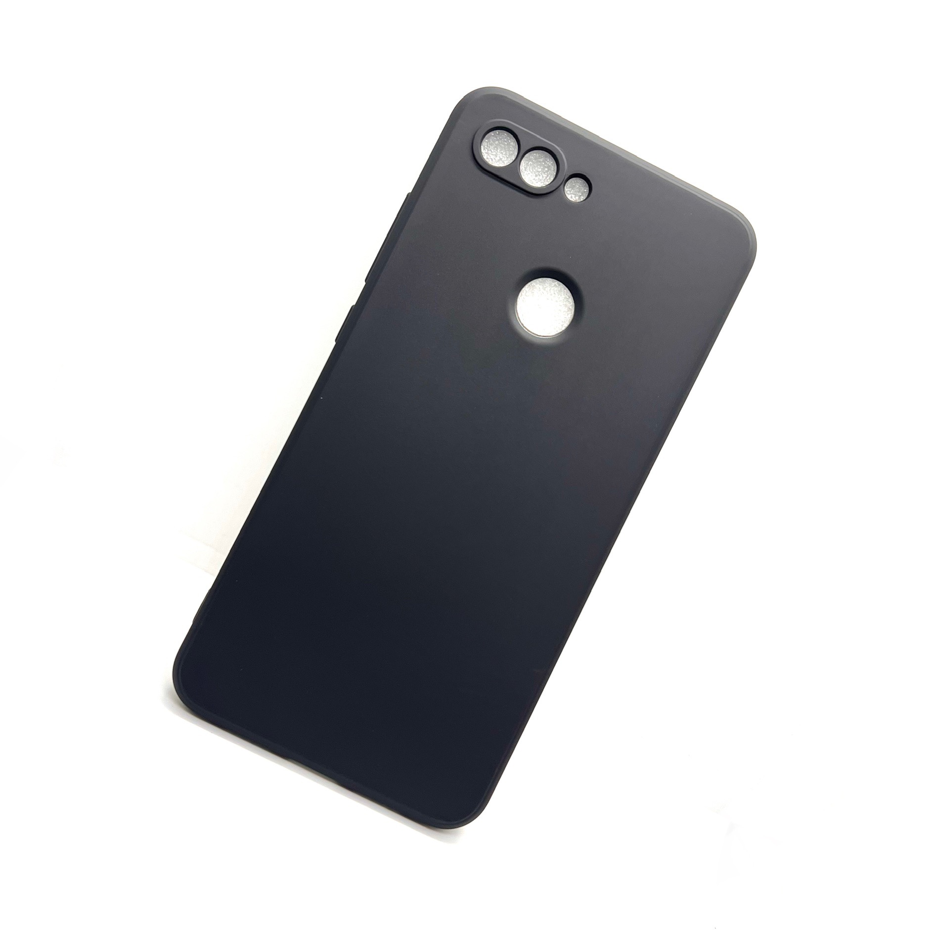 Mi 8 Lite Soft Silicon Case With Internal Fur - Black (Other)