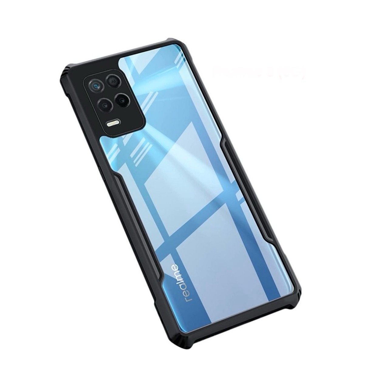 Realme 8 / Realme 8 Pro Ipaaky Case With Back Transparent - Black (Other)
