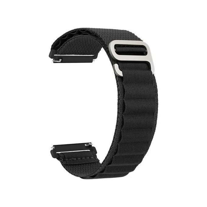 Alpine Loop Strap For Mibro Color/Mibro Air/Mibro Lite/Mibro Watch C2(20mm) - Black (Freesize) 
