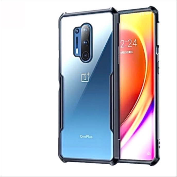 OnePlus 8 Pro Ipaaky Case With Back Transparent - Black (Other)