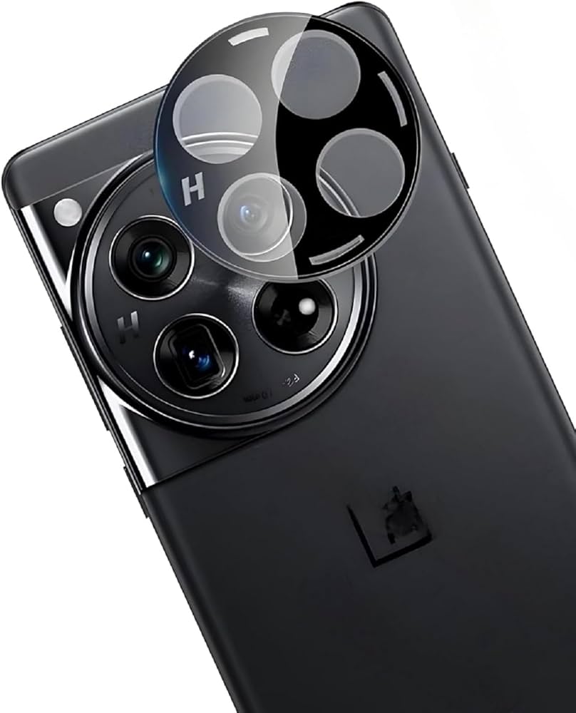 Oneplus 12 Camera Protector Full Glue Glass - Black