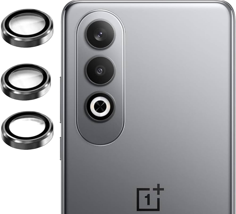 Oneplus Nord CE4 Camera Protector Mettalic Ring Glass - Black