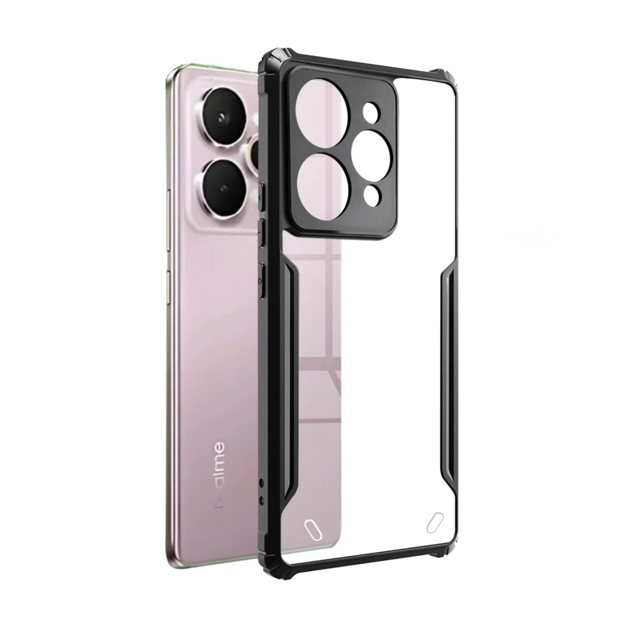 Realme 15 Pro(5G) Ipaaky Back Transparent Case With Side Border