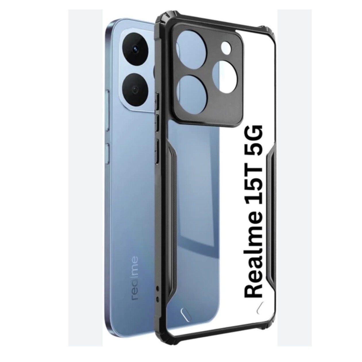Realme 15T (5G) Ipaaky Back Transparent Case With Side Border