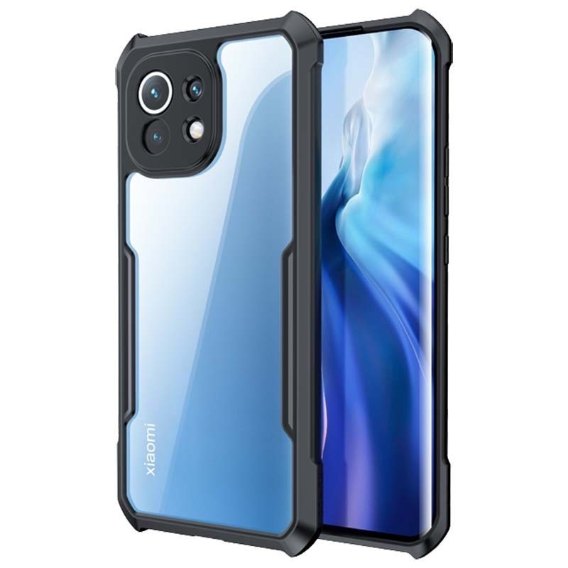 Mi 11 Lite Ipaaky Case With Back Transparent - Black (Other)