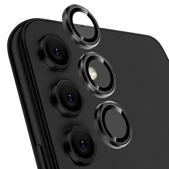Samsung Galaxy S24 Camera Protector Mettalic Ring Glass - Black