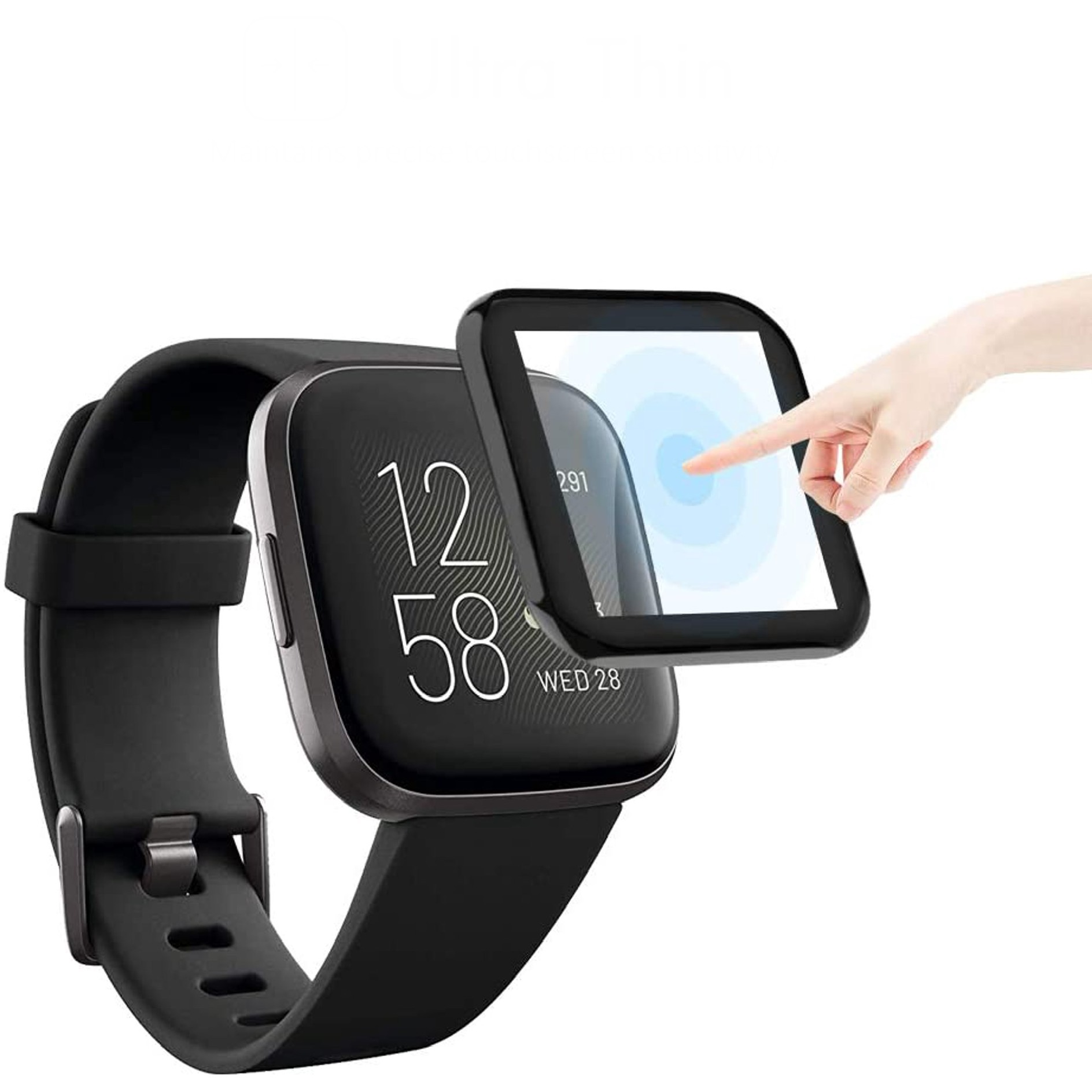 Fitbit Versa 2 Watch Glass - Black