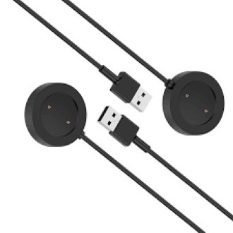 USB Magnetic Watch Charger For Haylou RS3 - Black