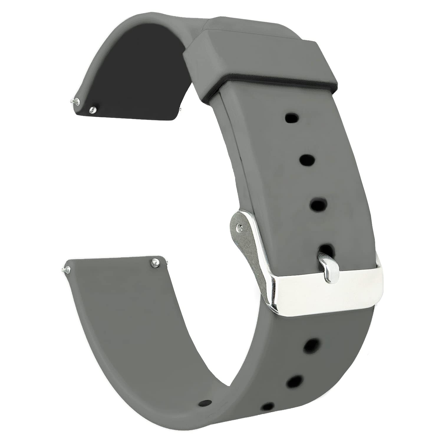 Soft Silicon Strap For Imilab W12/KW66/W01/W02(22mm) - Black (Freesize)