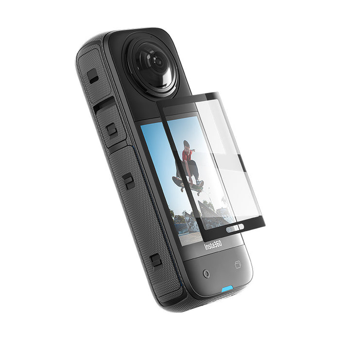 Insta 360 - X4 Full Glue Screen Protector Glass - Black