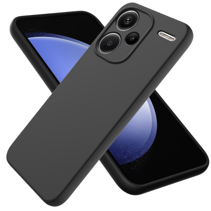 Redmi Note 13 Pro Plus(5G) Soft Silicon Case With Internal Fur - Black (Other)