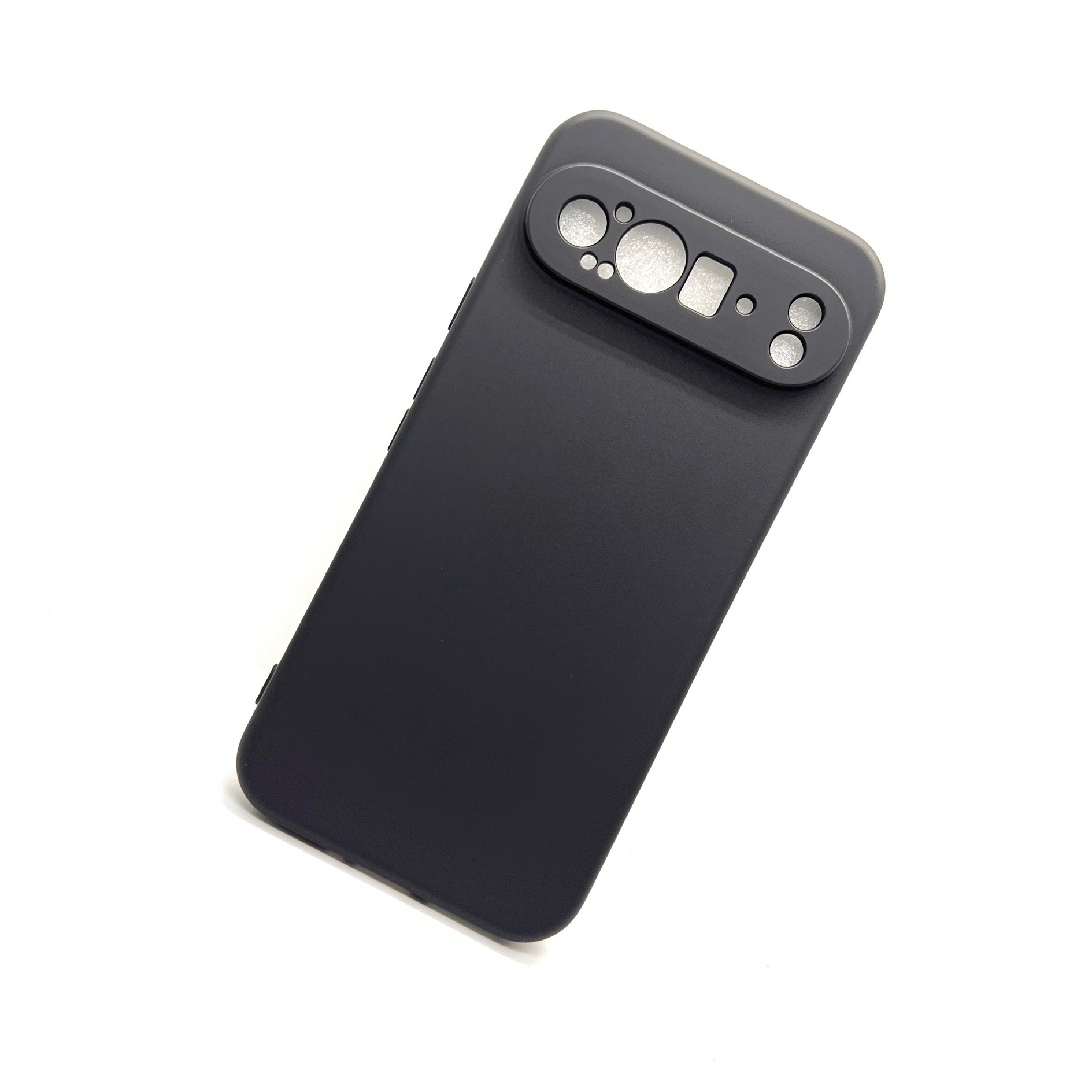 Google Pixel 9 Pro Soft Silicon Case With Internal Fur - Black (Other)