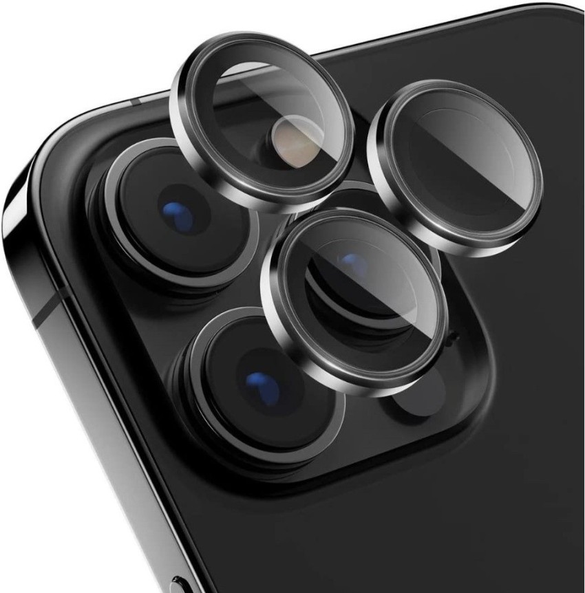 Iphone 12 Pro Camera Protector Mettalic Ring Glass