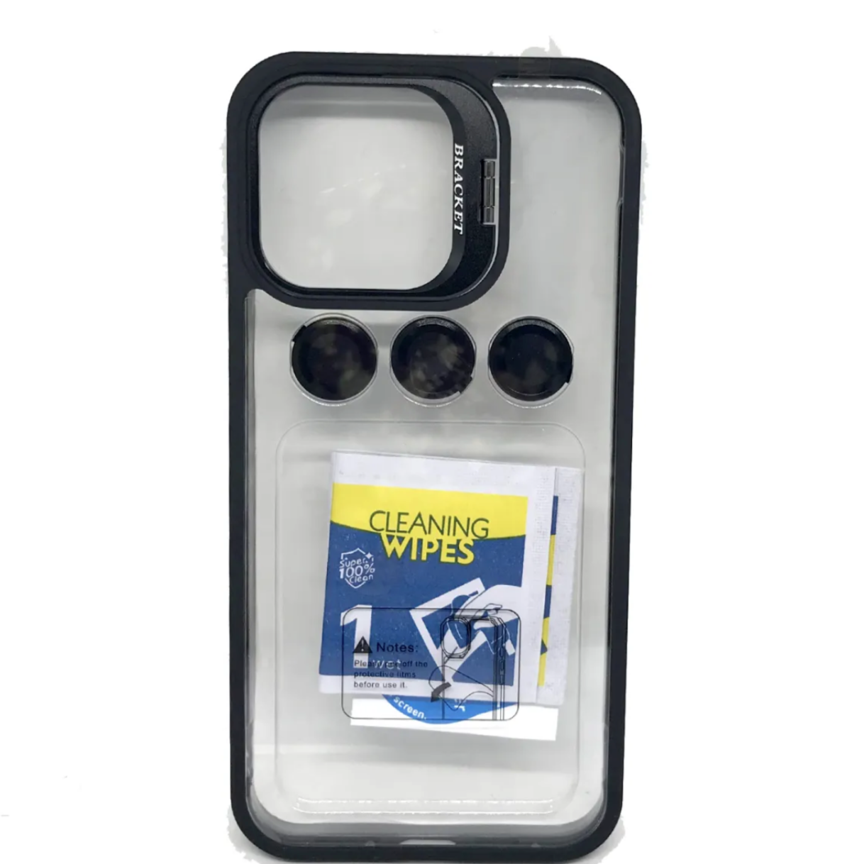 Iphone 11 Pro Camera Protection U1 Stand Cover - Black (Other)