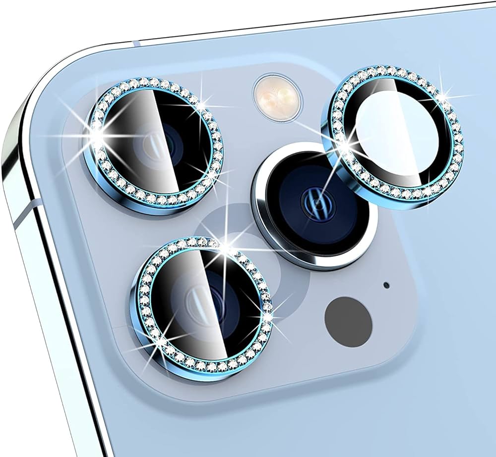 Iphone 15 Pro/Iphone 15 Pro Max Diamond Stone Camera Ring Glass - Other