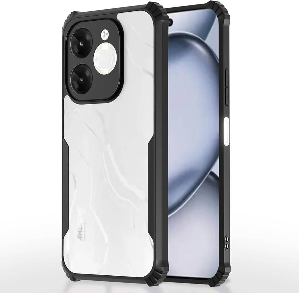 Itel A80 Ipaaky Case With Back Transparent - Black (Other)