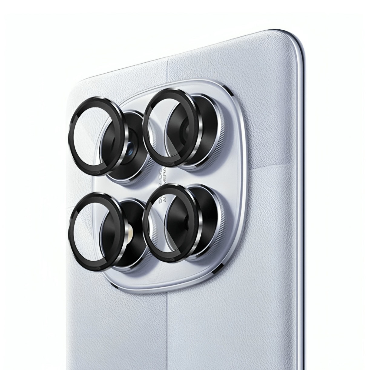 Redmi Note 15 Pro Camera Protector Mettalic Ring Glass - Black