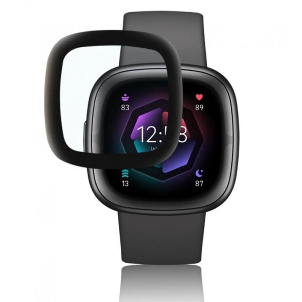 Fitbit Versa 4 Full Glue Watch Protection Glass - Black