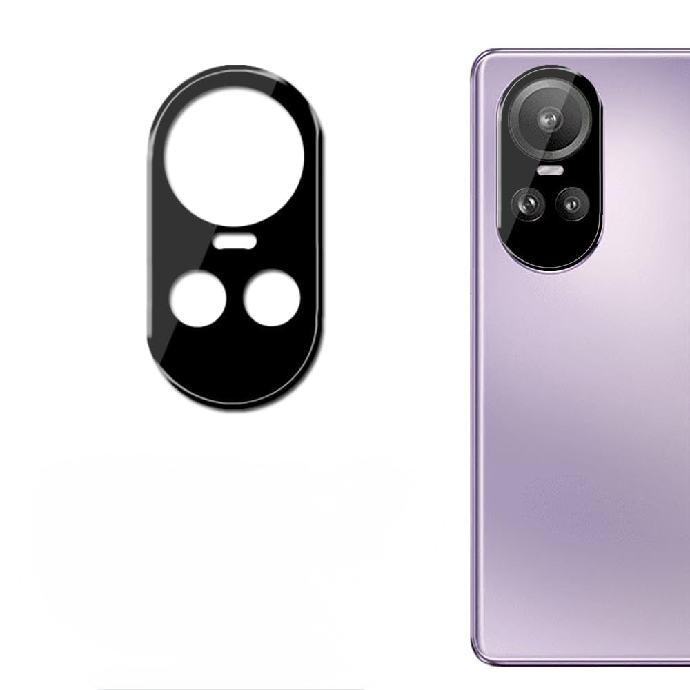 Oppo Reno 10 Camera Protector Full Glue Glass - Black