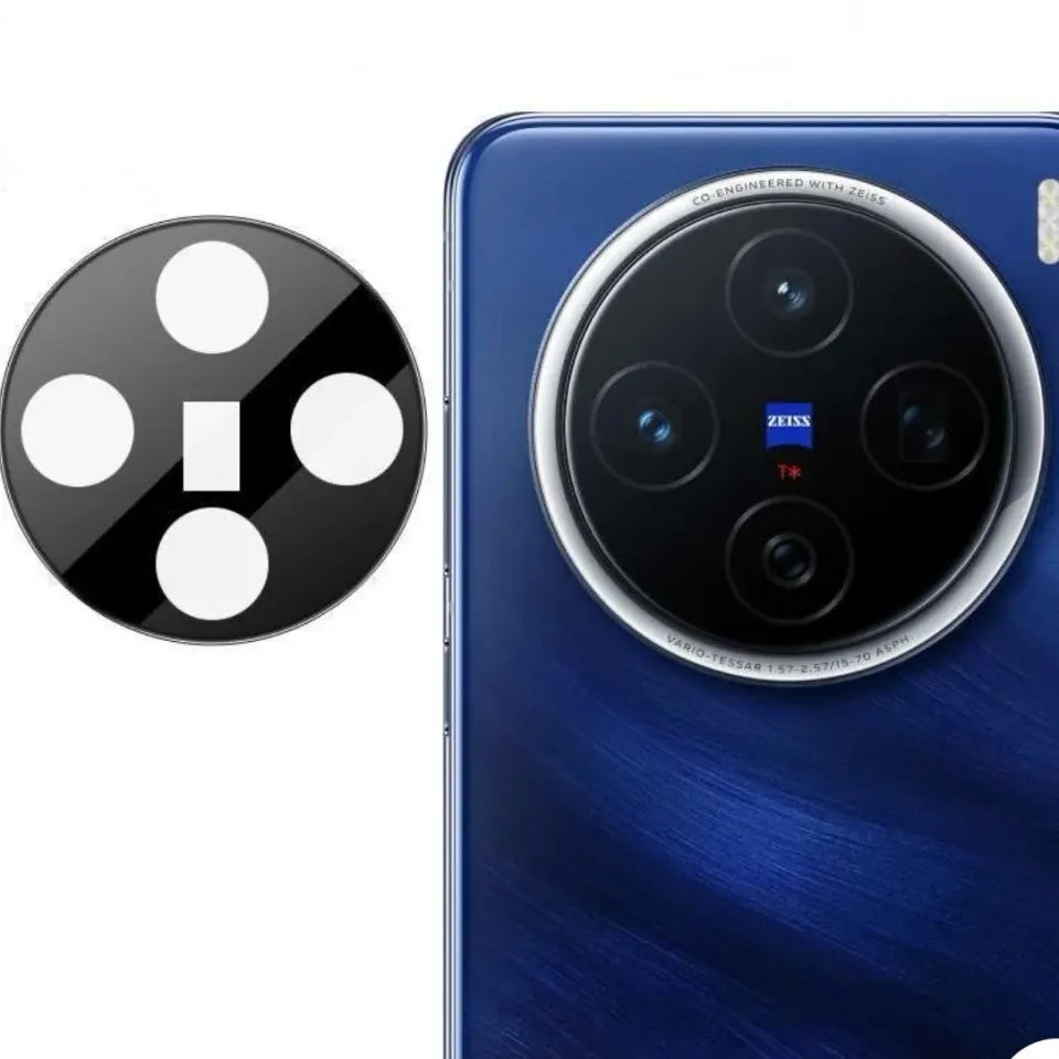 Vivo X200 Pro Camera Protector Full Glue Glass - Black