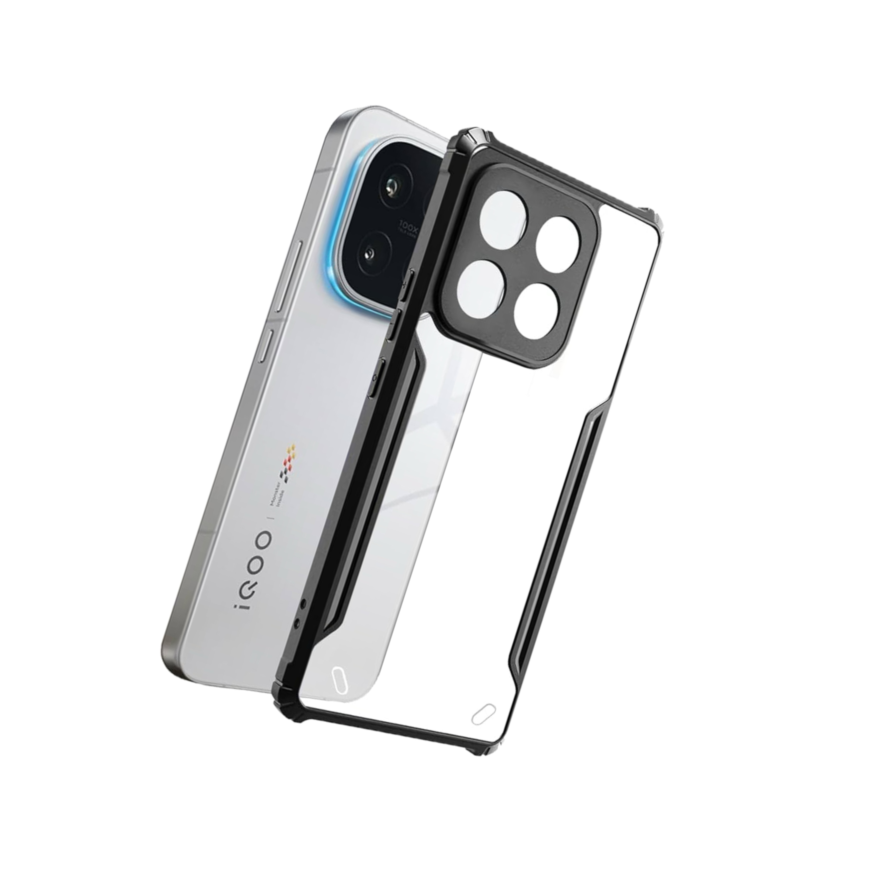 Iqoo  Neo 10 Ipaaky Back Transparent Case With Side Border
