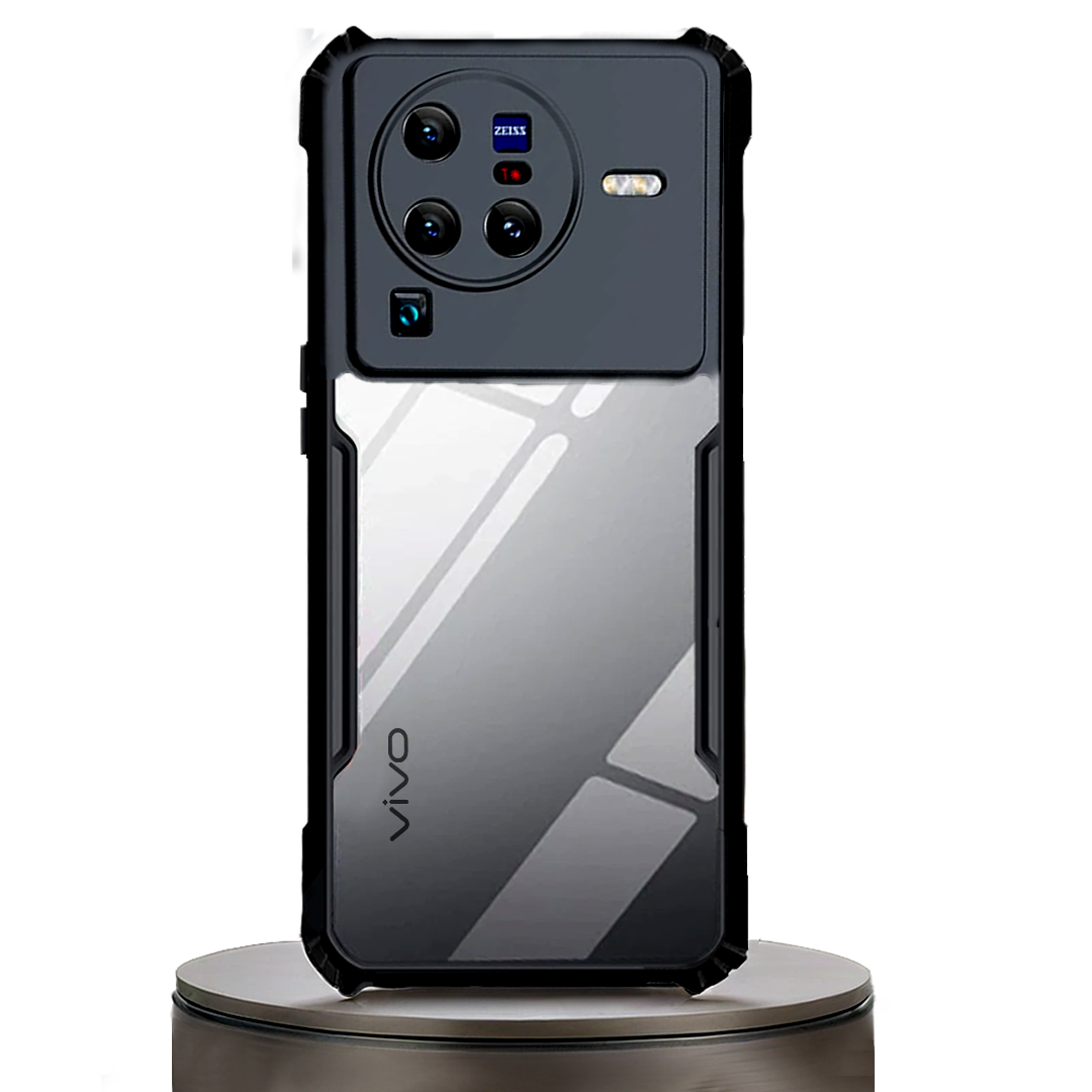 Vivo X80 Pro Ipaaky Back Transparent Case With Side Border