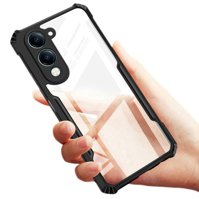 Vivo Y29s(5g) Ipaaky Case With Back Transparent - Black (Other)