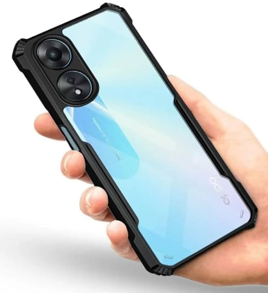 Oppo A60 (4g) Ipaaky Case With Back Transparent - Black (Other)
