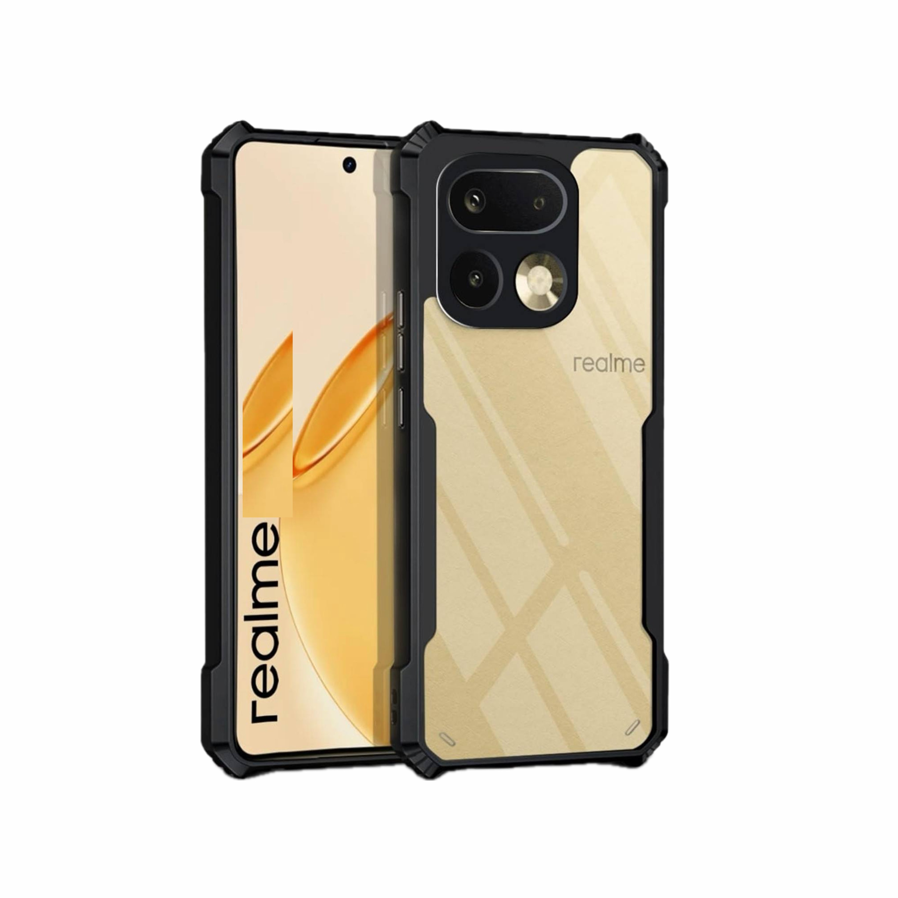 Realme 16 Pro Plus (5g) Ipaaky Back Transparent Case With Side Border