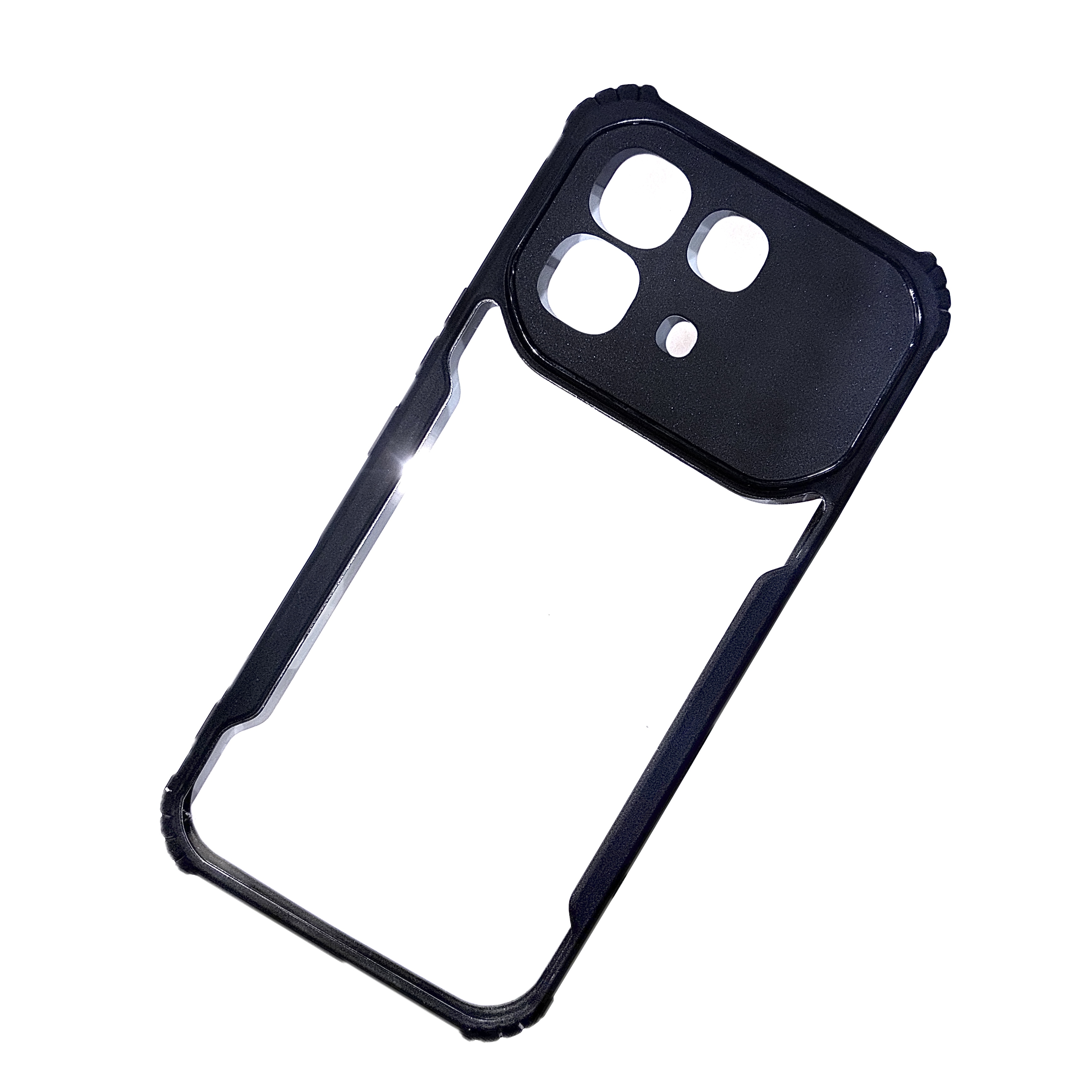 Infinix Note Edge  Ipaaky Back Transparent Case With Side Border