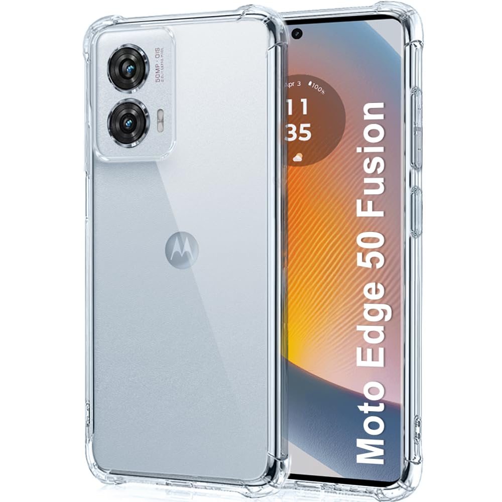 Motorola Edge 50 Fusion (5g) TPU Transparent Case With Side Bumped - Other