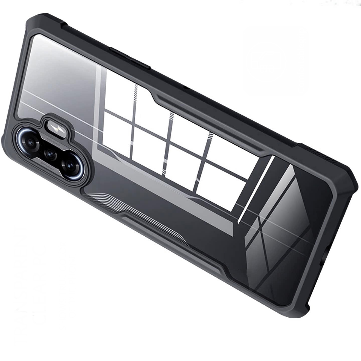 Poco F3 GT Ipaaky Case With Back Transparent - Black (Other)