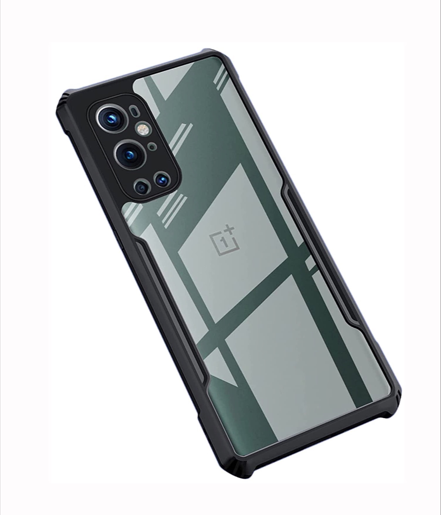 OnePlus 9 Pro Ipaaky Case With Back Transparent - Black (Other)