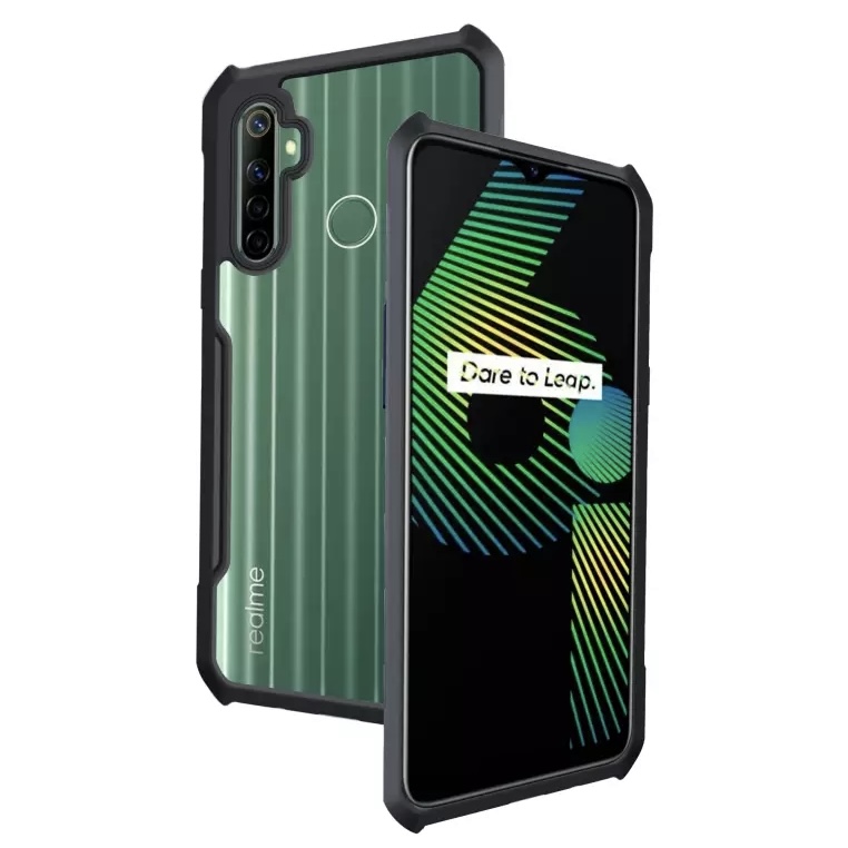 Realme 5 / Realme 5s Ipaaky Case With Back Transparent - Black (Other)