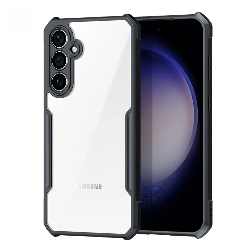 Samsung S23 FE Ipaaky Case With Back Transparent - Black (Other)