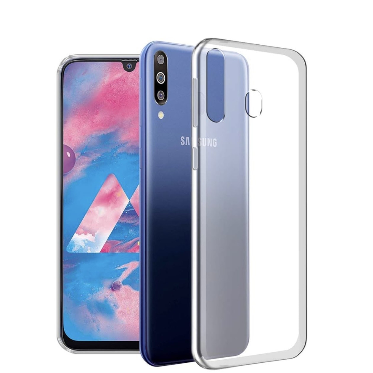 Samsung A60 TPU Transparent Case With Side Bumped - Clear (Other)