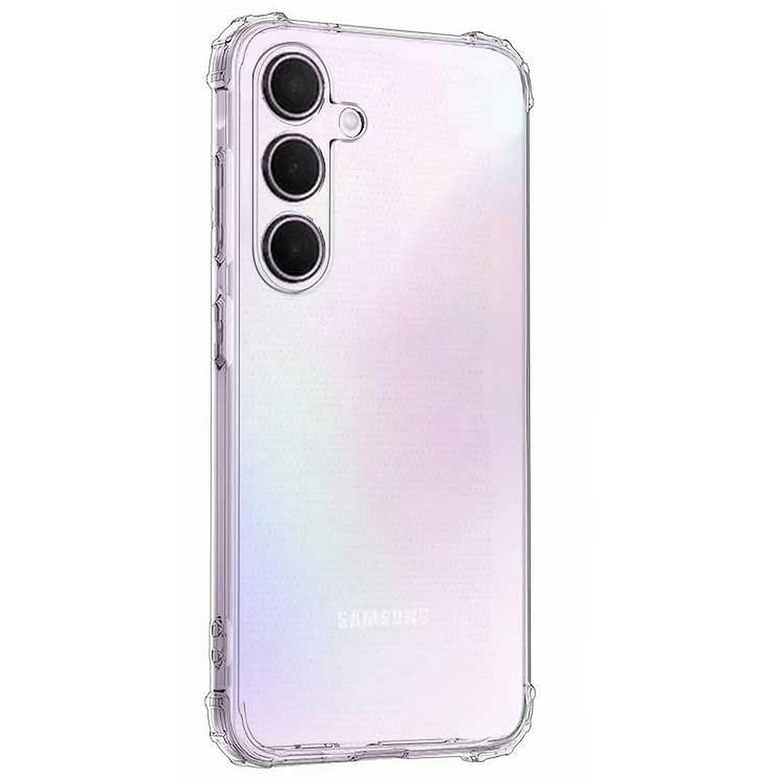 Samsung Galaxy A55(5G) TPU Transparent Case With Side Bumped - Clear (Other)