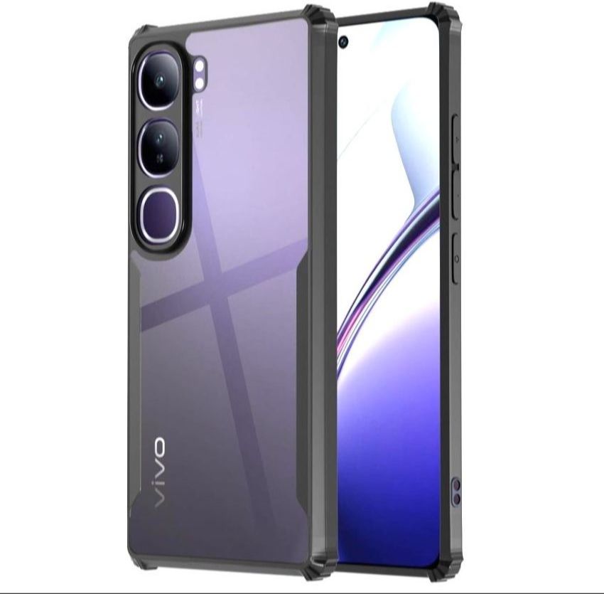 Vivo Y300 Ipaaky Case With Back Transparent - Black (Other)