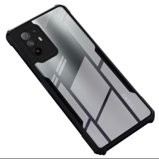 Oppo Reno 5z Ipaaky Case With Back Transparent - Black (Other)