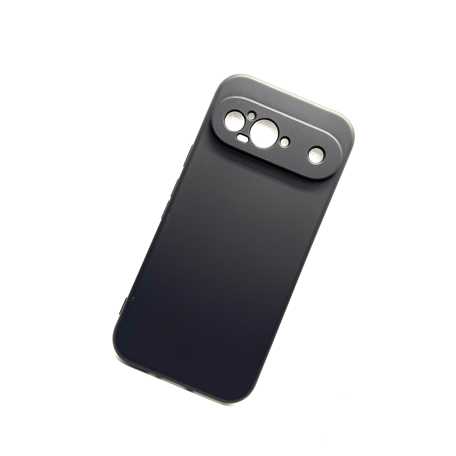Google Pixel 9 Soft Silicon Case With Internal Fur - Black (Other)