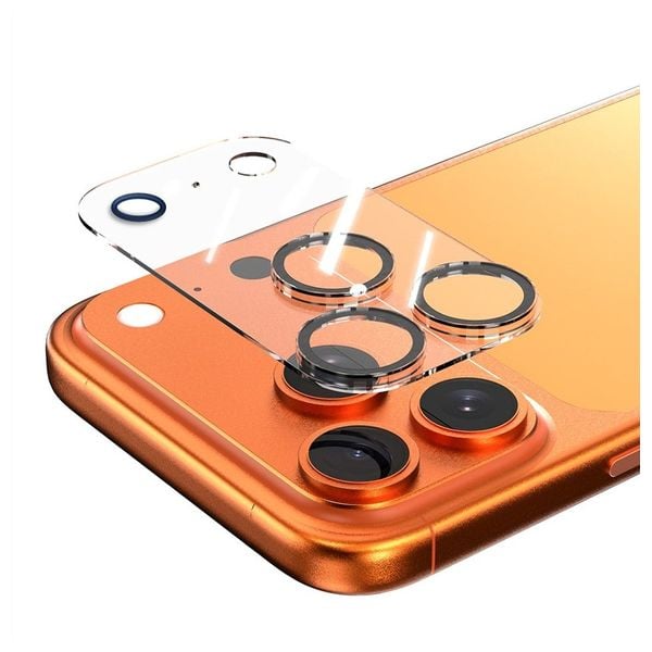 Iphone 17 Pro Max Transparent Full Glue Camera Protector Glass