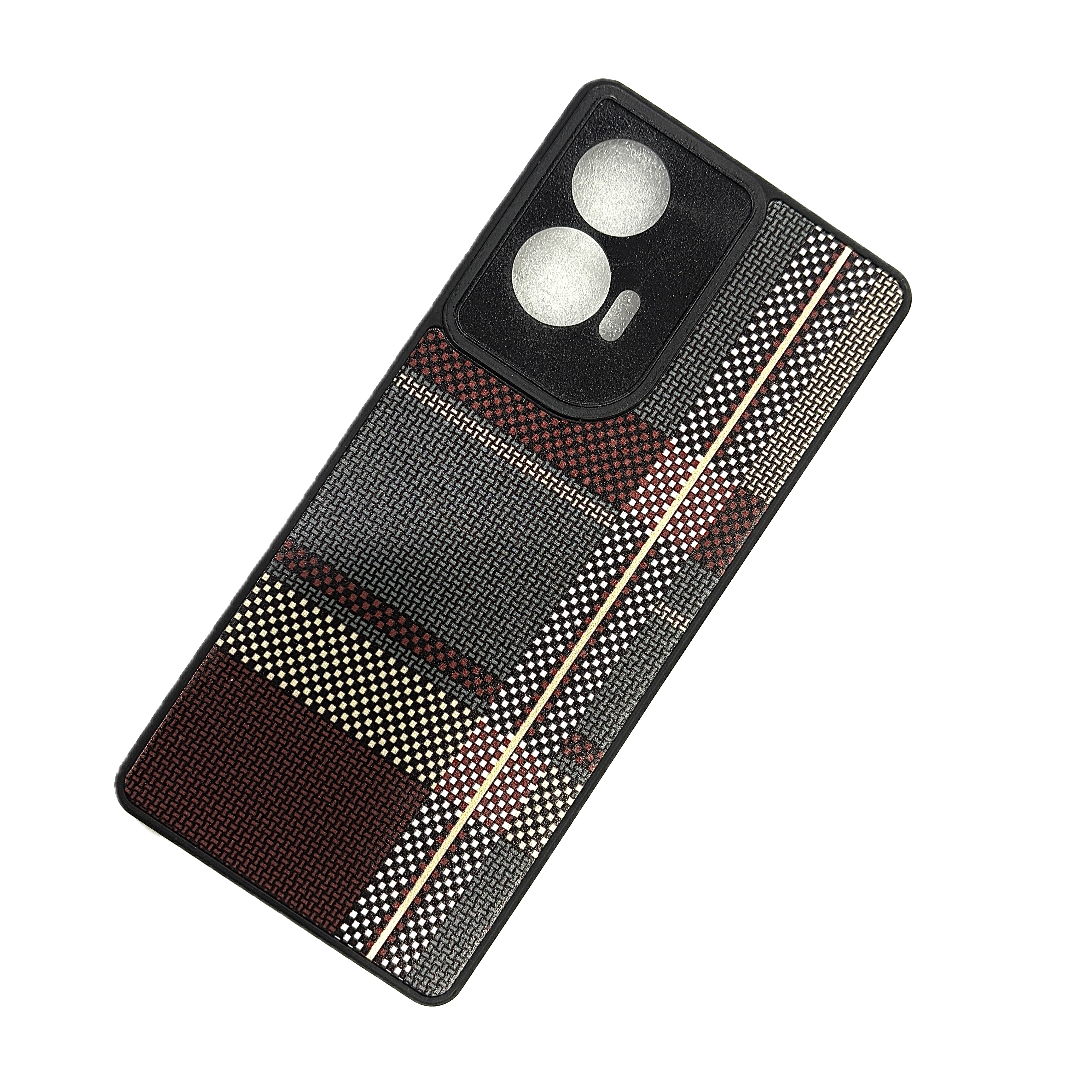 Moto Edge 50 Fusion Printed Pattern Lining Case With Side Silicon
