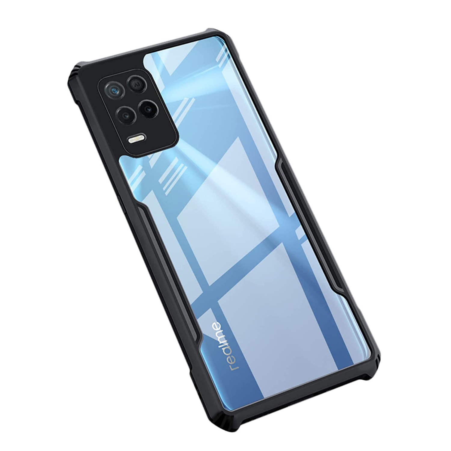Realme Narzo 30 Ipaaky Back Transparent Case With Side Border
