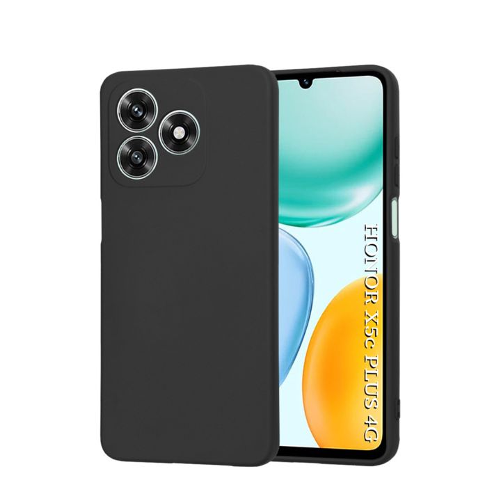 Honor X5C Soft Silicon Case With Internal Fur