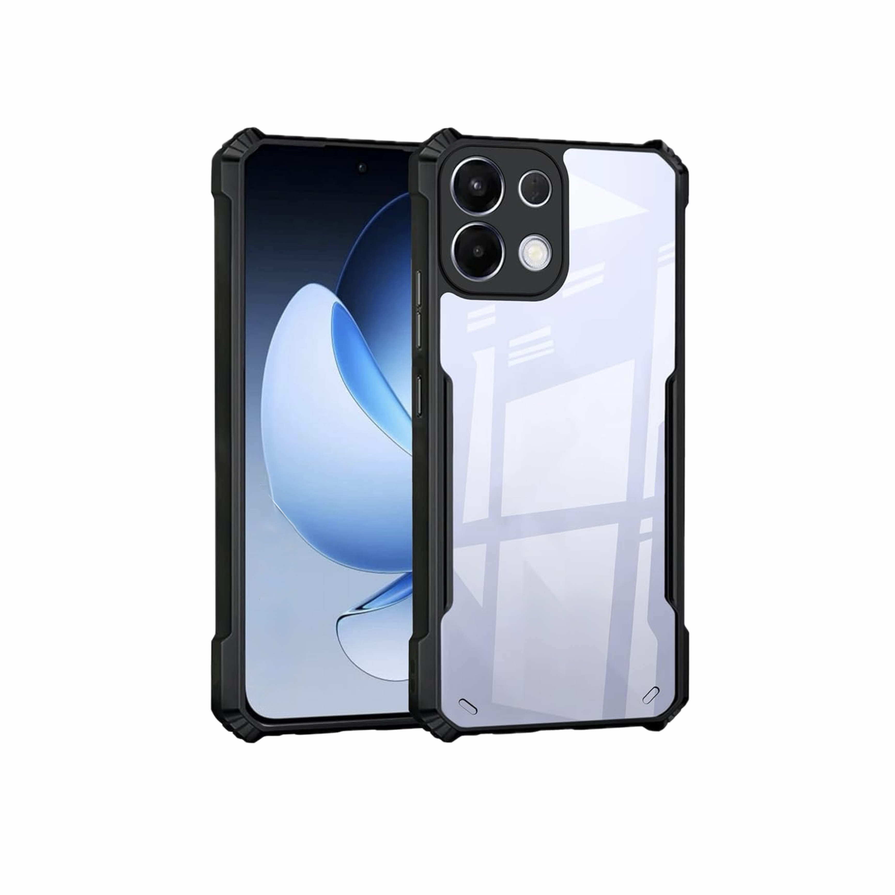 Techno Spark G0 3 Ipaaky Back Transparent Case With Side Border